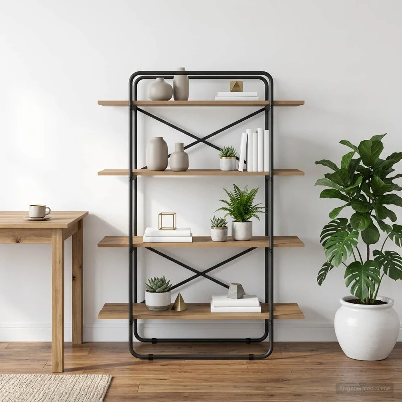 vidaXL Bogreol 4 niveauer 100 x 35 x 140 cm Artisan-eg