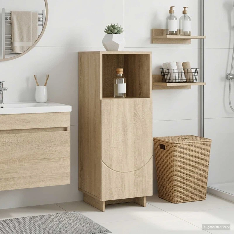 vidaXL Badskab Sonoma-eg 36.5 x 38 x 95 cm