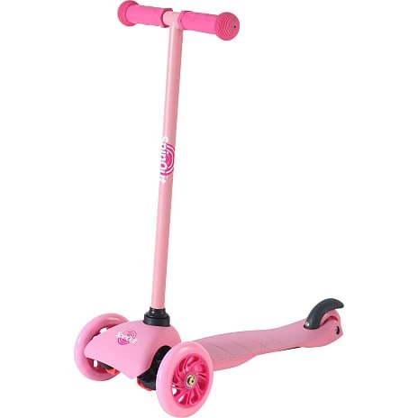 SpinOut Kick løbehjul LED - pink