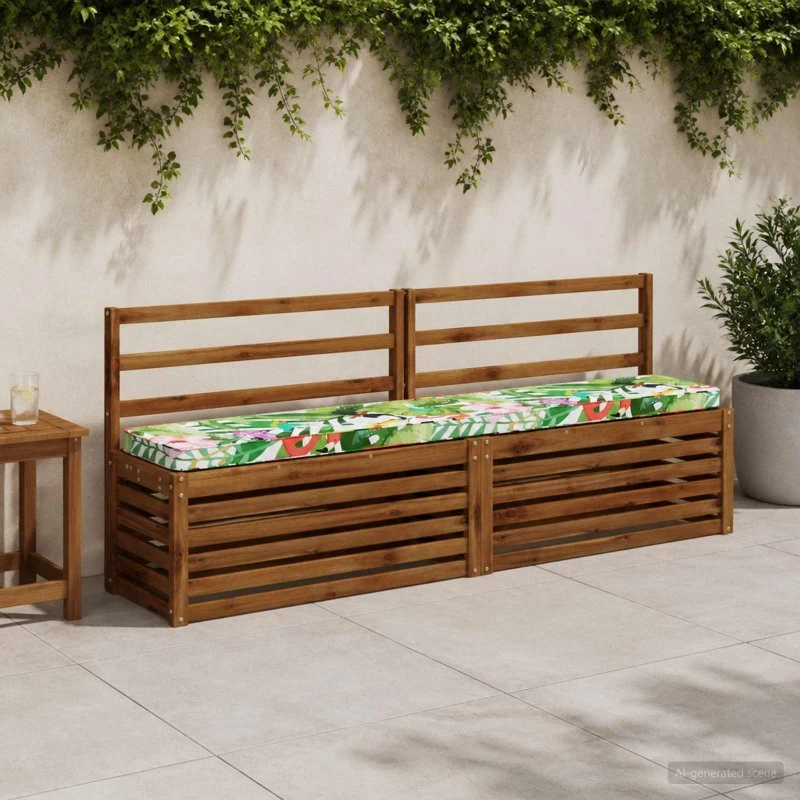 vidaXL VUGHT Bænkepude - 1-delt, Flerfarvet, 100% Polyester