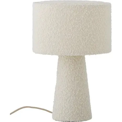 Bloomingville Emmie Bordlampe, Hvid (bouclé)