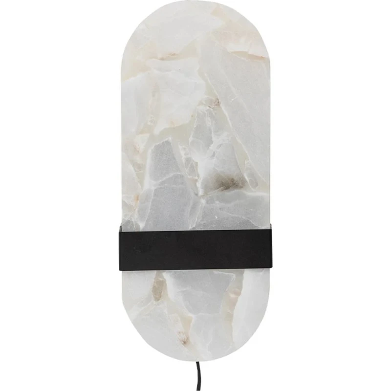 Bloomingville Taco væglampe, sort alabast 16×38×13 cm