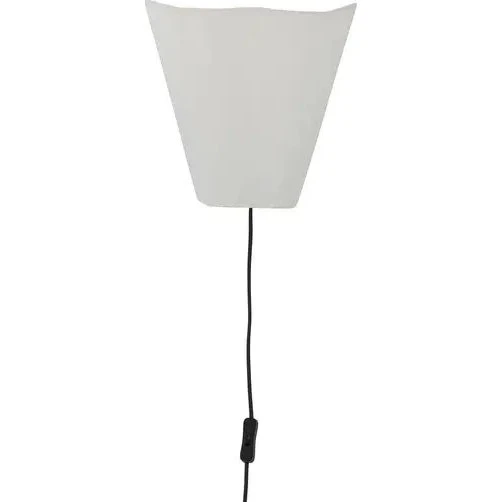 Bloomingville Janese væglampe, hvid papir/jern 28x20x28 cm