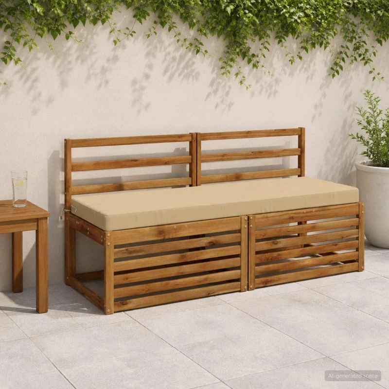 vidaXL Bænkpude SOEST Beige 140 x 50 x 8 cm
