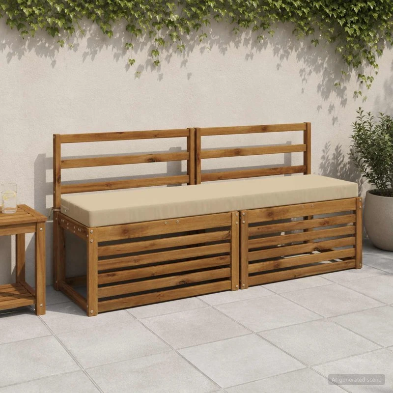 vidaXL Bænkpude SOEST Beige 160 x 40 x 8 cm