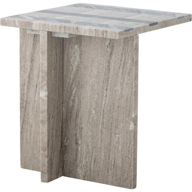 Bloomingville Clea sidebord, brun/sort marmor 35,5×40×35,5 cm