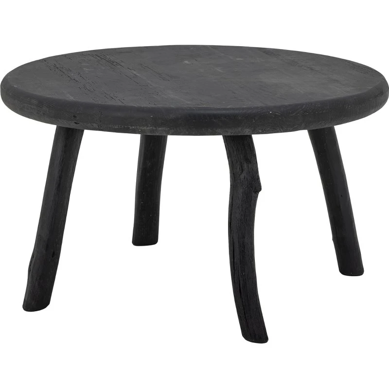Bloomingville Milos sofabord Ø70xH43 cm - sort genbrugstræ