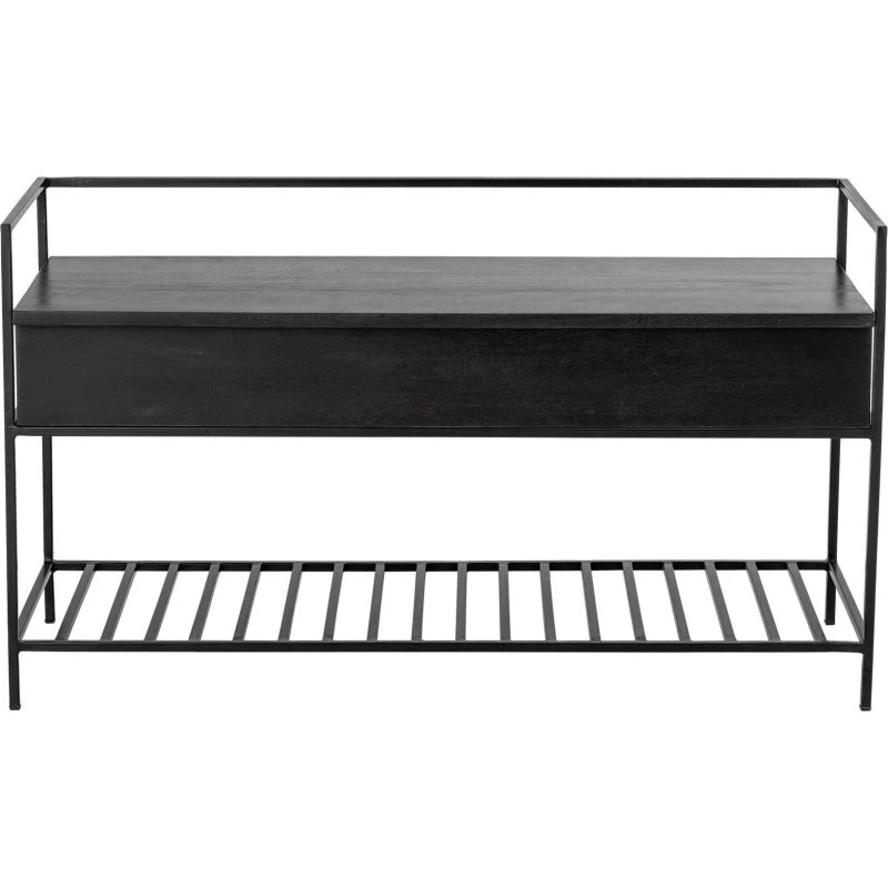 Bloomingville Abelone Bænk, Sort, FSC 100% Mango