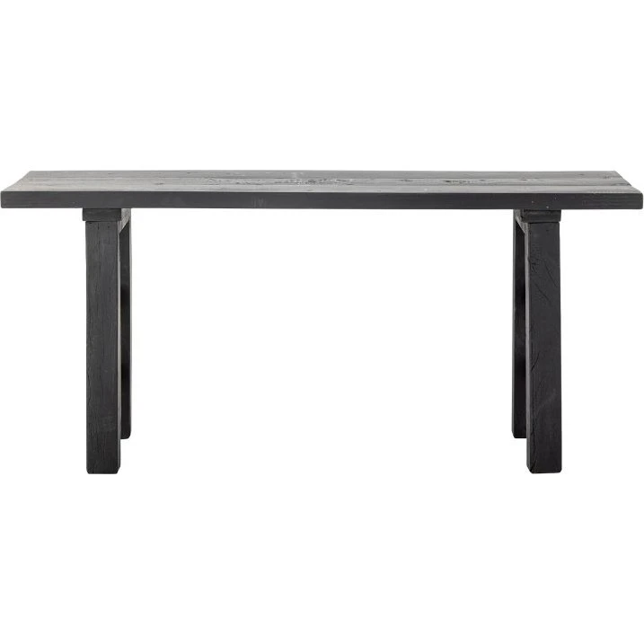 Bloomingville Riber Bænk, Sort, Genanvendt Træ 102x32 cm