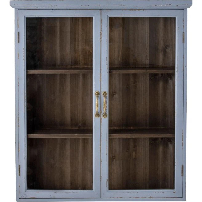 Bloomingville Hazem Skab, Tordenblå, Fyrretræ