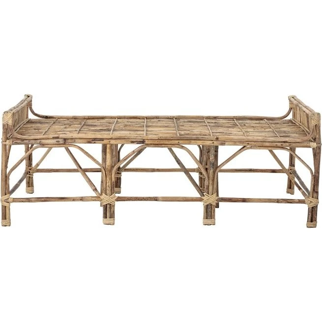 Bloomingville Pammi Bænk - Natur, håndflettet sukkerør