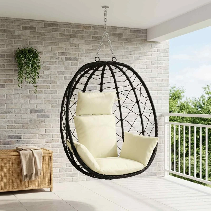 vidaXL Adirondack Pude PUTTEN 100% polyester, cremefarvet 60x145x10 cm