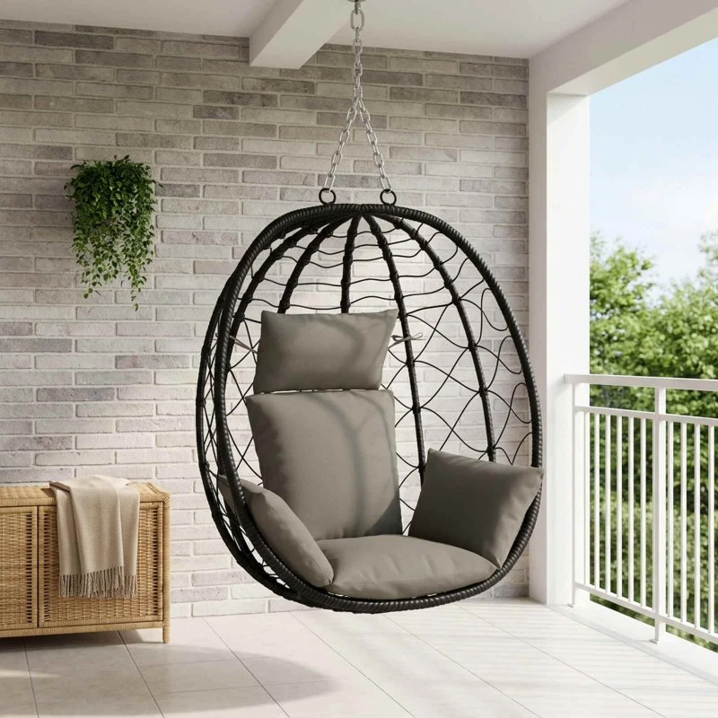 vidaXL Adirondack Pude PUTTEN Grå 60 x 145 x 10 cm