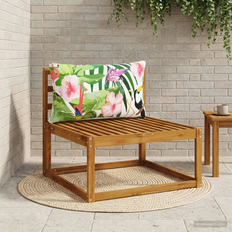 vidaXL Rygpude PUTTEN Flerfarvet 70 x 40 x 15 cm