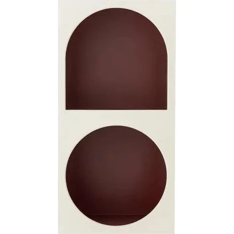 Bloomingville Graphia Bogreol, Hvid MDF (mørkerød bag)