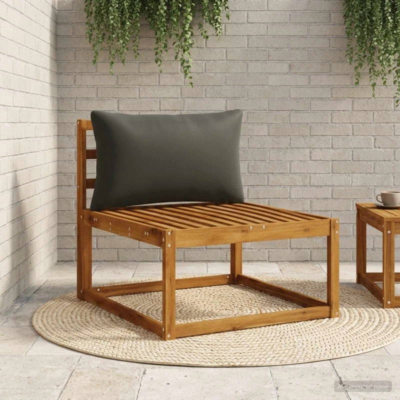 vidaXL Rygpude PUTTEN Sort 70 x 40 x 15 cm