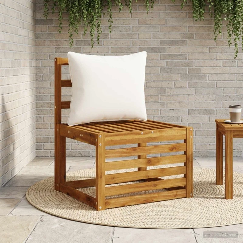 vidaXL PUTTEN Rygpude - Hvid - 60 x 40 x 15 cm