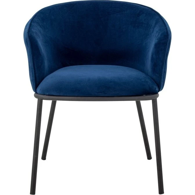 Bloomingville Cortone spisebordsstol, blå (genanvendt polyester)