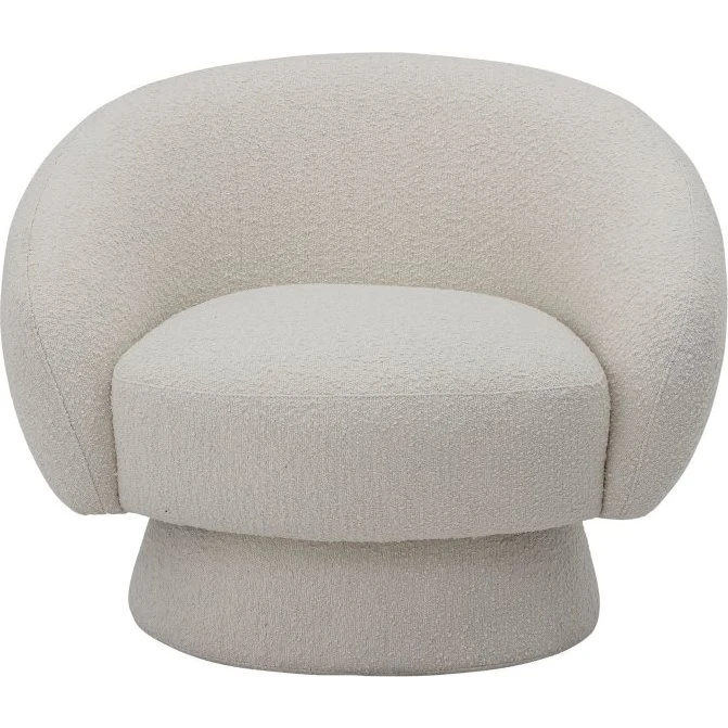 Bloomingville Ted loungestol, hvid boucle
