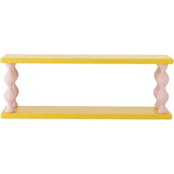 Bloomingville Bibiola hylde, gul MDF (60×17×21,5 cm)