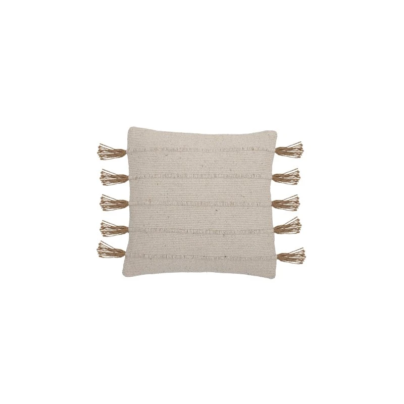 Bloomingville Ensar pyntepude 45x45 cm – natur (genanvendt bomuld)