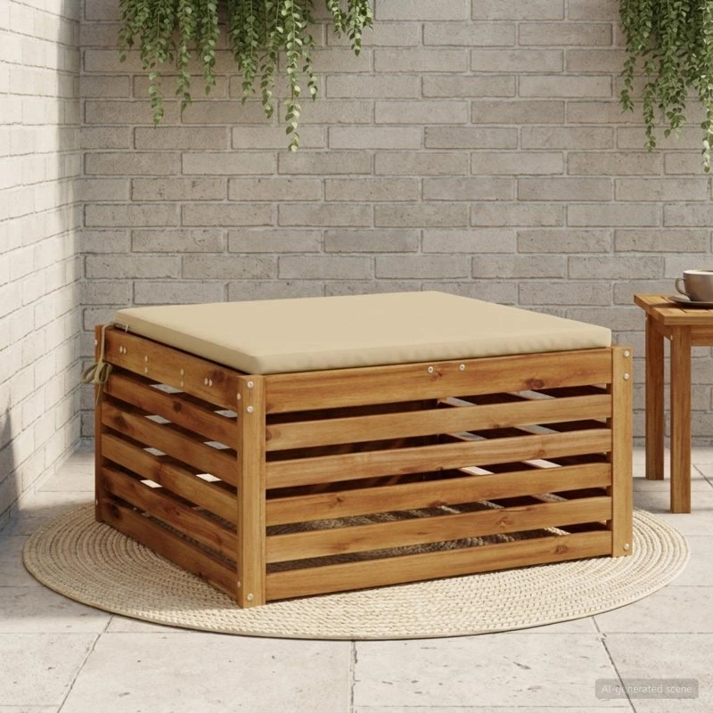 vidaXL SOEST Sædepude Beige 70 x 70 x 3 cm