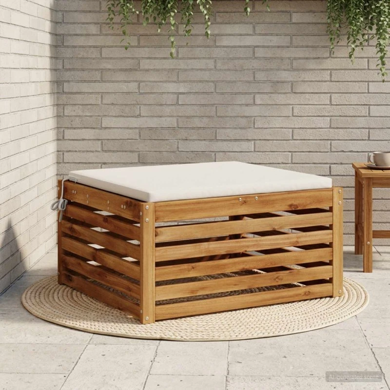 vidaXL SOEST Sædepude - Hvid - 60 x 60 x 3 cm
