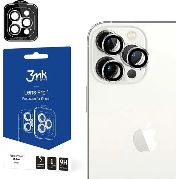 3mk Lens Protection Pro Silver til Apple iPhone 15 Pro