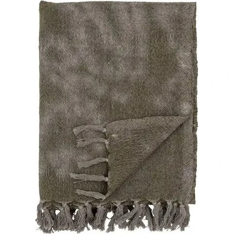 Bloomingville Ginger tæppe 125x150 cm - grøn uld