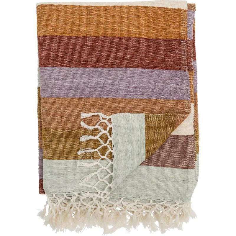 Bloomingville Lucilla Plaid 125x150 cm, Lilla (genanv. bomuld)