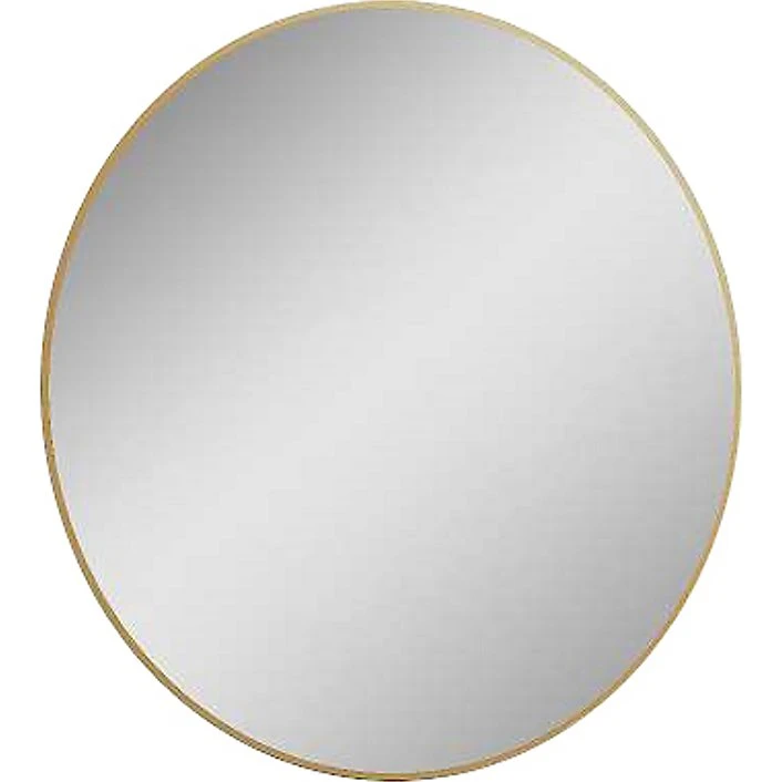 Luxor LED-spejl Ø80 cm i mat guld