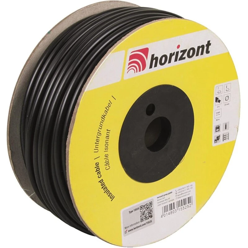 Horizont Jordkabel 1,6 mm 50 m, dobbeltisoleret