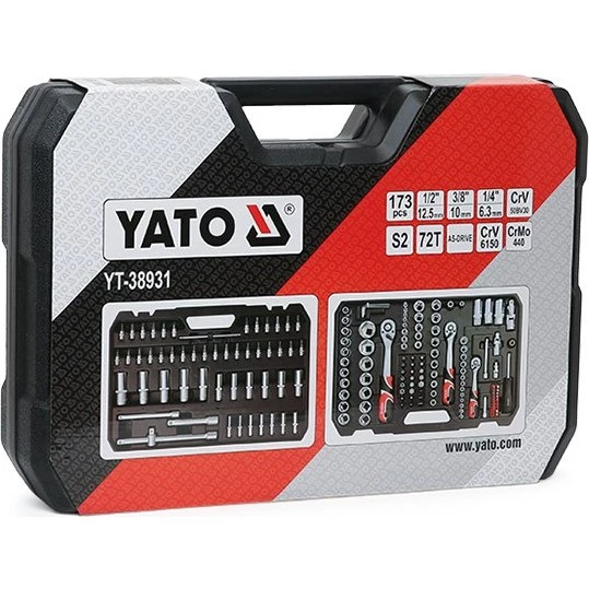 YATO YT-38931 Topnøglesæt XXL - 173 dele i kuffert