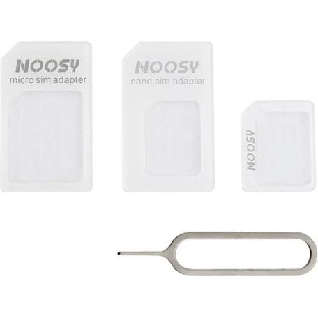 Hurtel Noosa SIM Card Adapter Set + Key - White