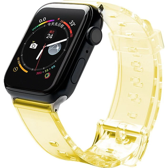 Hurtel Light Silikone Rem til Apple Watch 42/44 mm - Gul