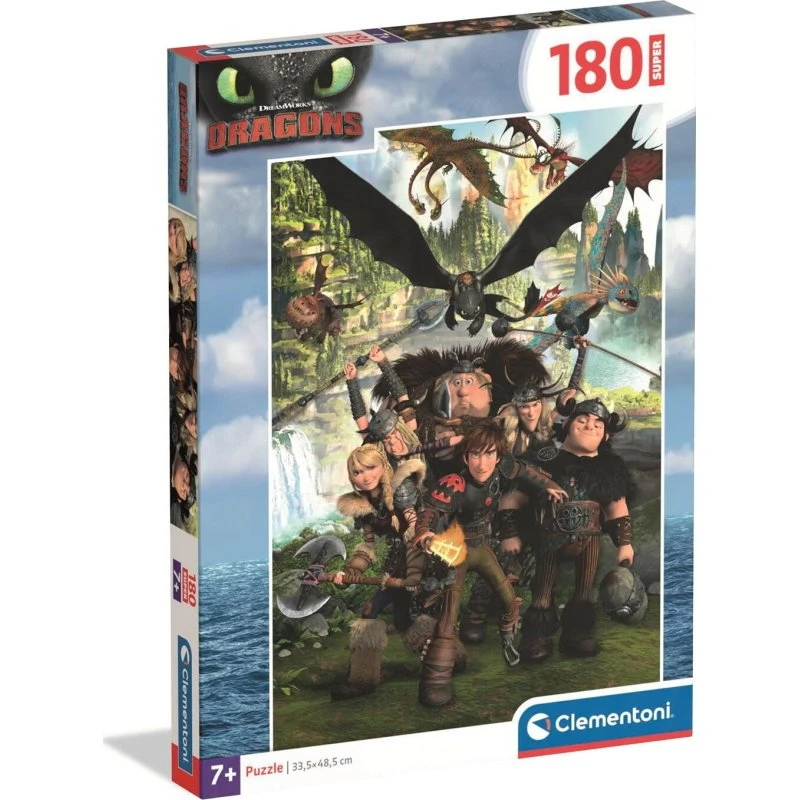 Clementoni Puslespil Dragon Trainer - 180 brikker