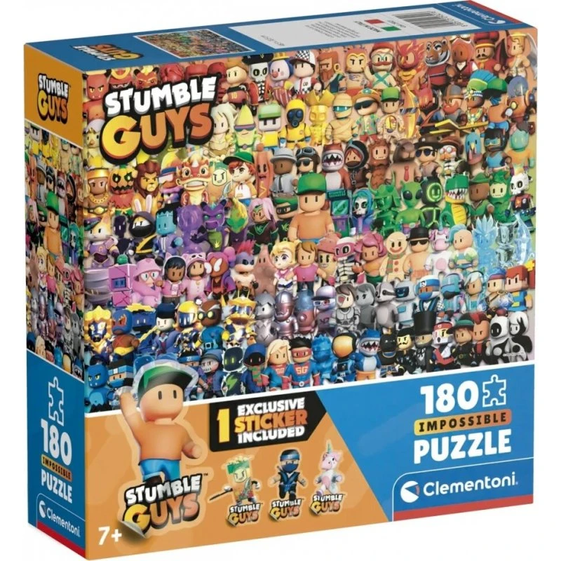 Clementoni Stumble Guys Impossible Square Box Puslespil - 180 brikker