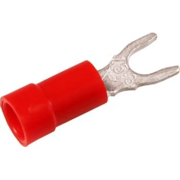 Elpress Gaffelkabelsko 1,5mm² M5 Rød