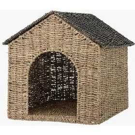 Bloomingville MINI Fredie kurv m/ låg, natur søgræs 39 cm