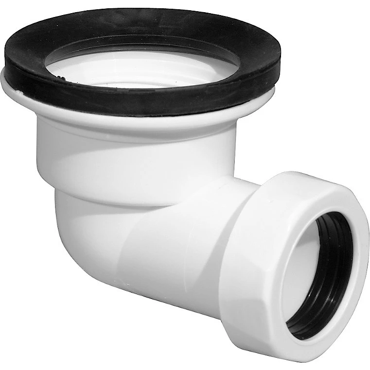 Purus Bundventil 32mm x 1/2 90° hvid med pakning