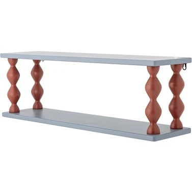 Bloomingville MINI Bibiola hylde, blå-grå 80 cm