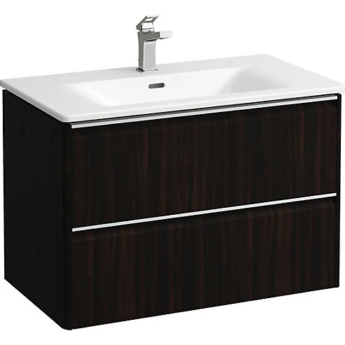 Laufen Palace møbelpakke 80cm - Mørk elm med softclose