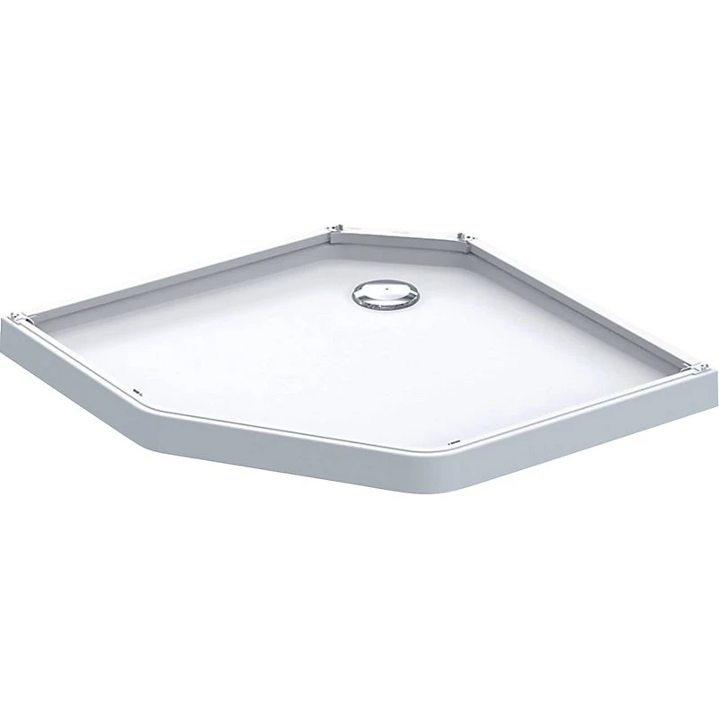 Ifö Contura Showerama femkantet brusekar 100x100 cm - Hvid