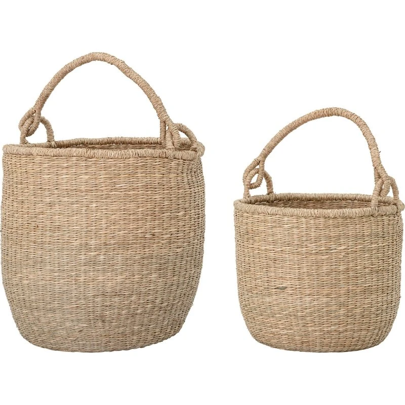 Bloomingville Kurvesæt i søgræs, natur D32xH30/D36xH36 (2 stk)