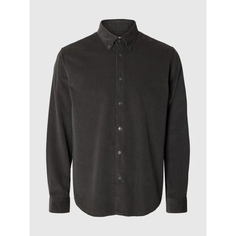 SELECTED Skjorte Danni - Grå Corduroy