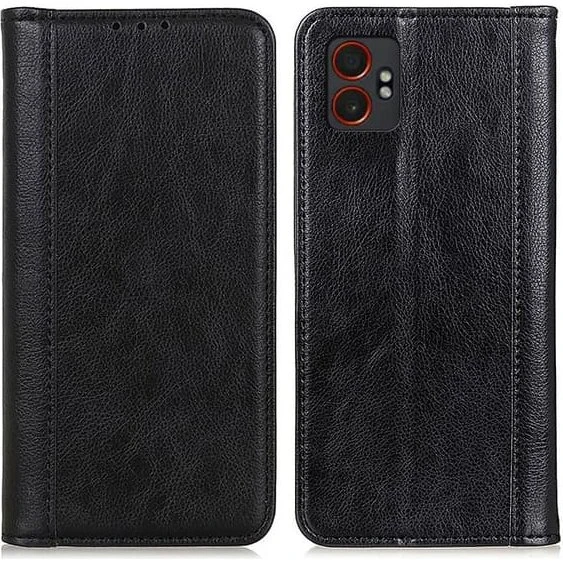 Samsung Galaxy XCover7 Pro Læderetui med Magnet - Sort
