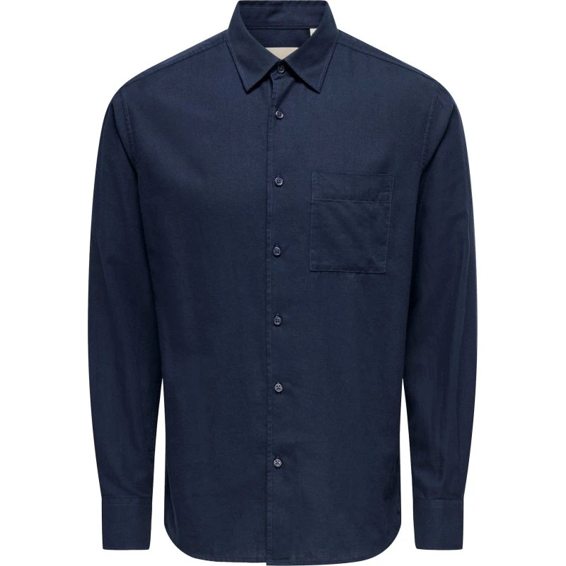 Only & Sons Blå Skjorte - Onsmars Regular Fit