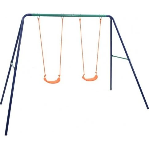 Gyngesæt i stål med 2 sæder