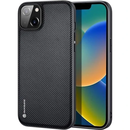 Dux Ducis Fino Cover til iPhone 14 Plus - Sort Nylon