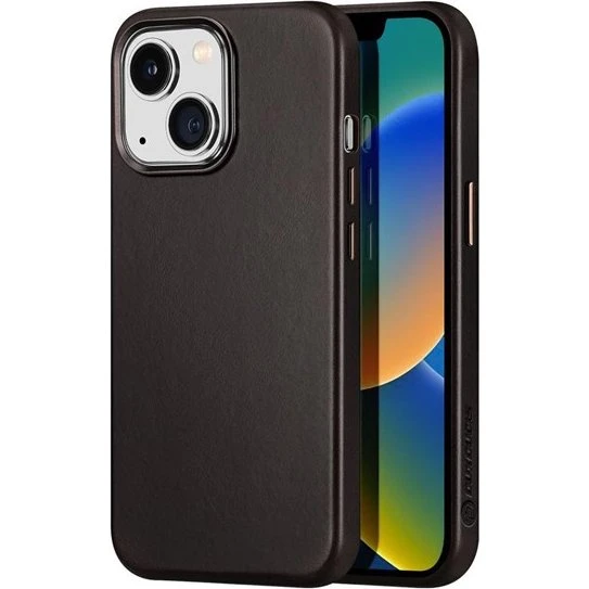 Dux Ducis Naples Lædercover til iPhone 14 Plus - Dark Brown